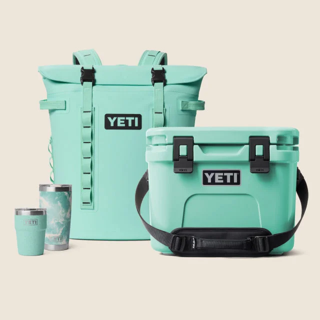 Seafoam YETI collection.