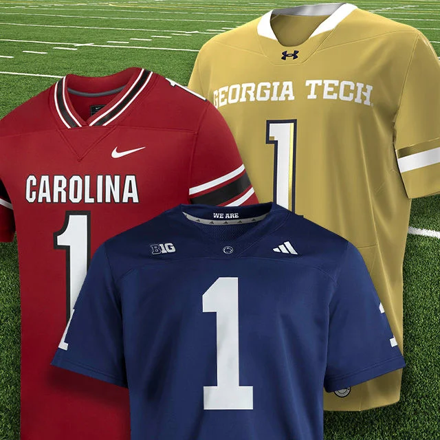 NCAA jerseys.