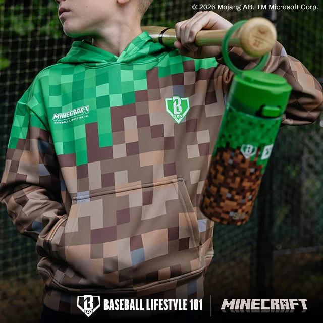Minecraft hoody and water bottle