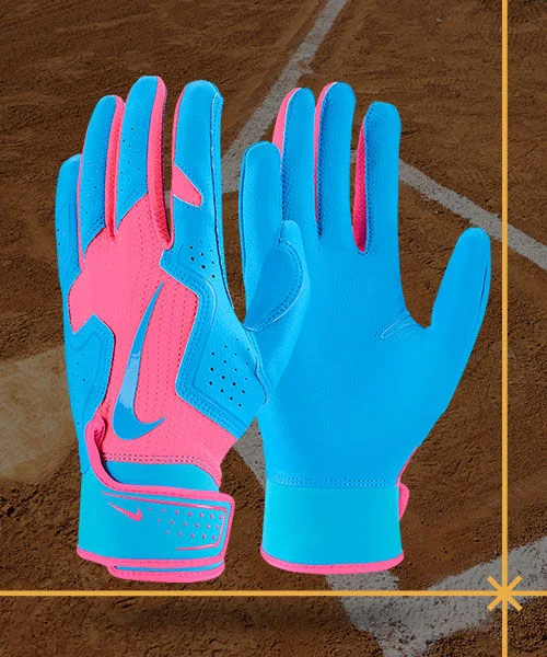 Batting gloves.