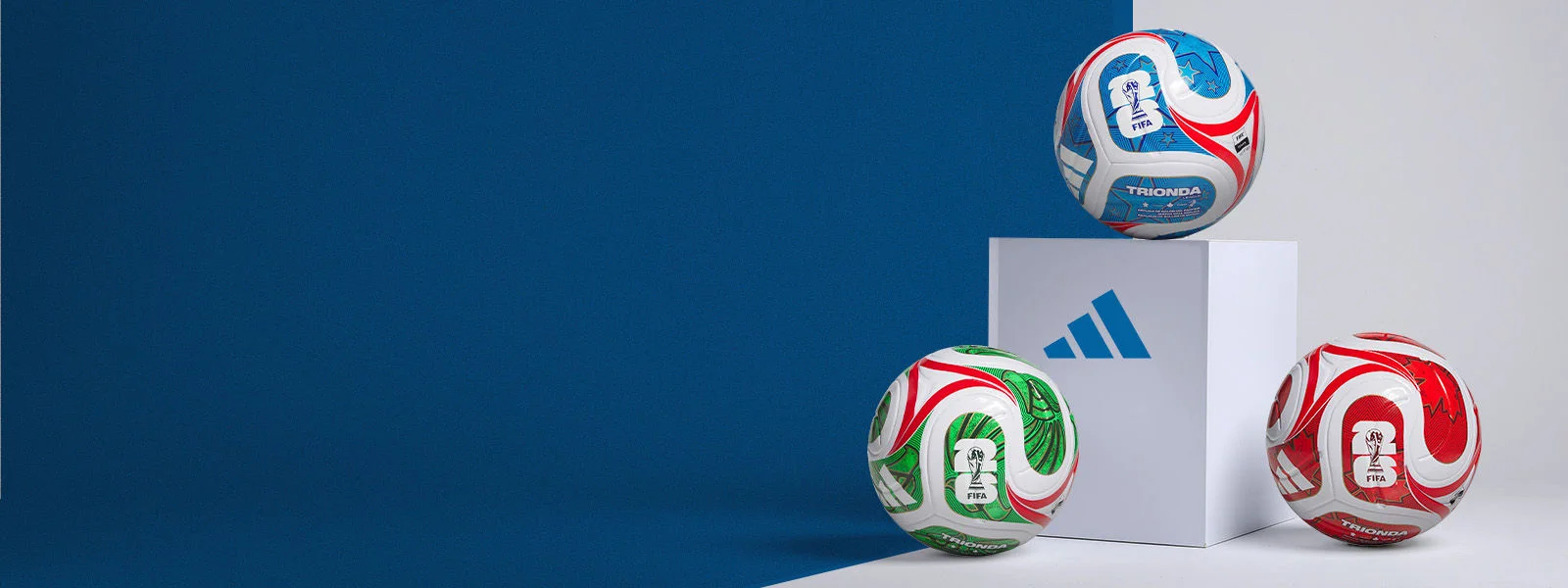 Soccer balls in studio environment.