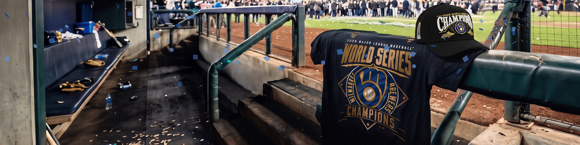 Image shows official championship team gear.