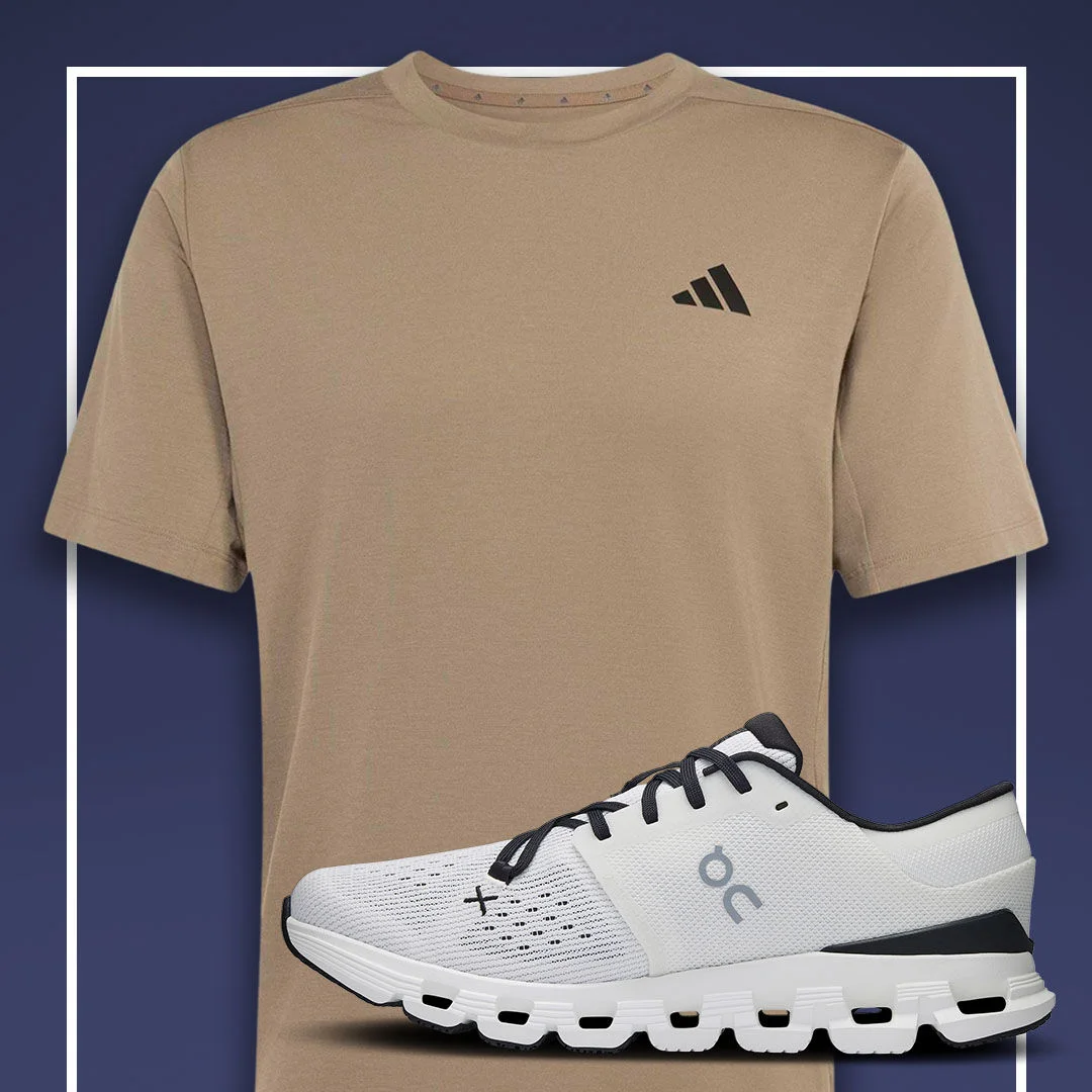 Clothing and shoes on sale.