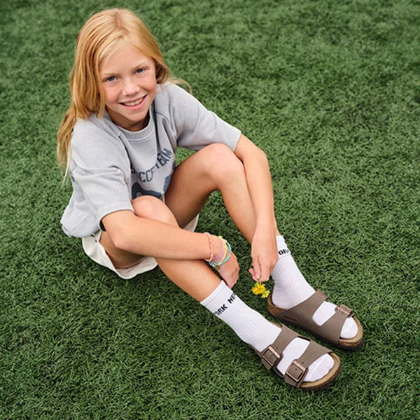 Kids' Birkenstock shoe.