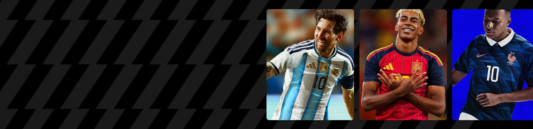 Image of soccer athletes and field graphics.