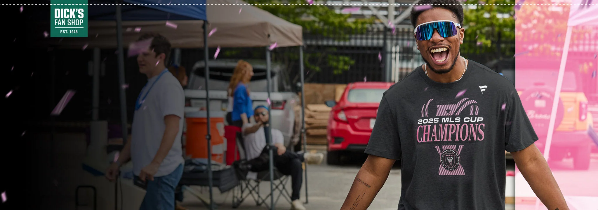 Image shows official championship team gear.