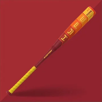 Orange baseball bat.