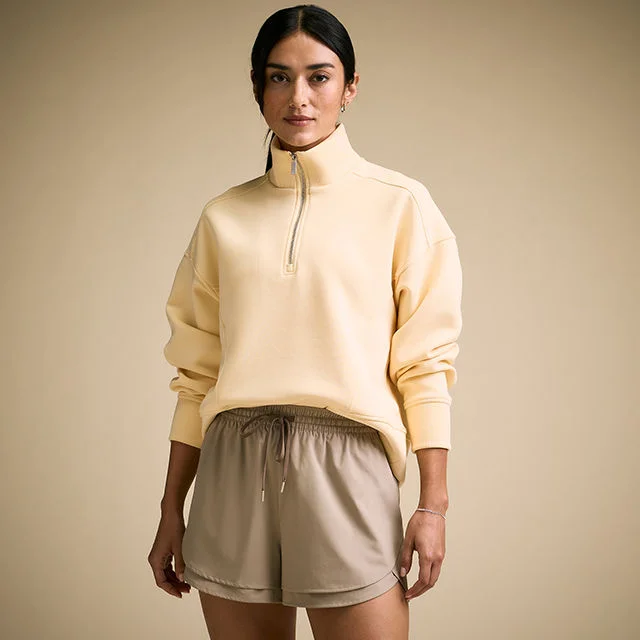 Woman in Calia outfit. 