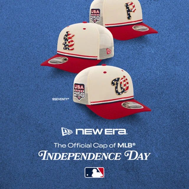 New era - the official cap of MLB, independence day