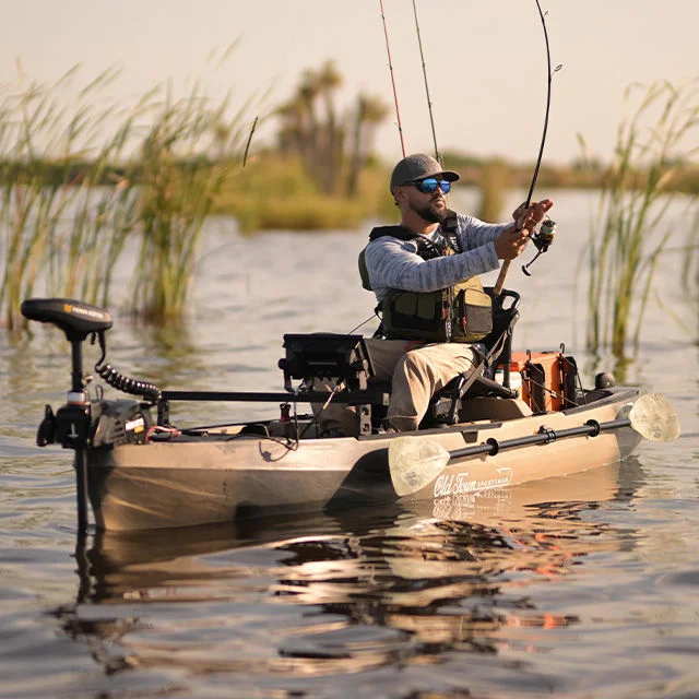 Athlete fishing.