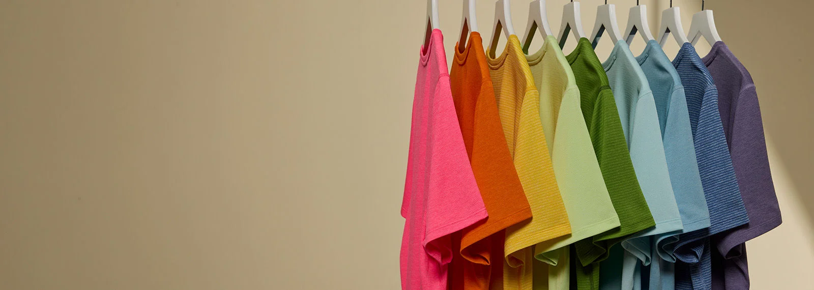 A colorful collection of DSG Brand shirts