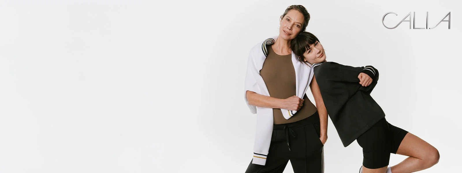 Calia models in studio environment.