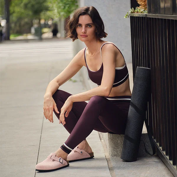 Women's Birkenstock shoe.