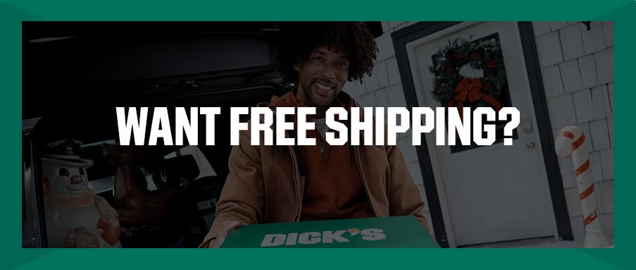 Want free shipping? on creative of person with box