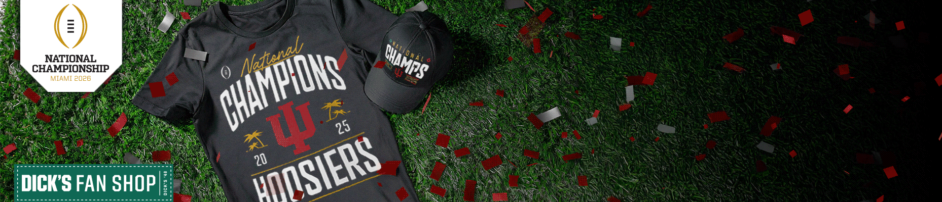 Image shows official championship team gear.