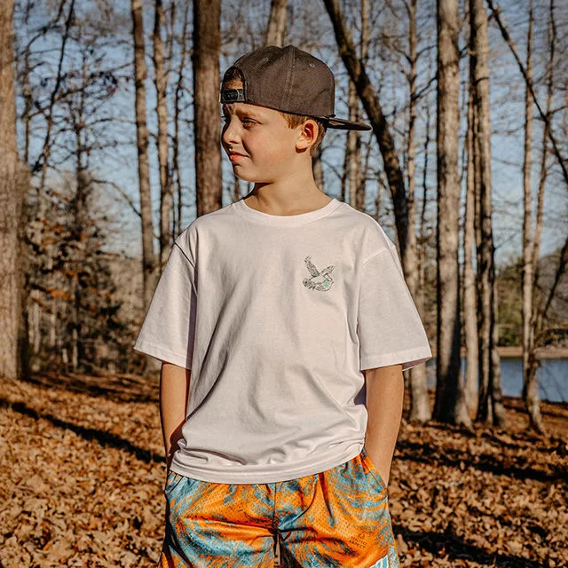 Youth in forest wearing Baseball Lifestyle 101.