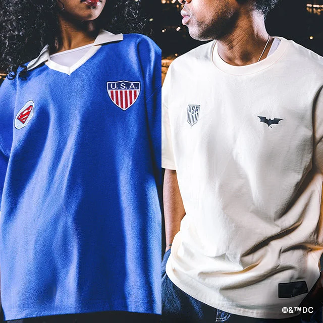 Athletes wearing USA, DC gear.