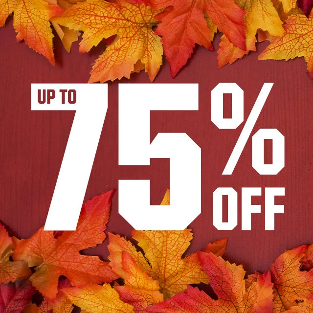 Up to 75% Off.