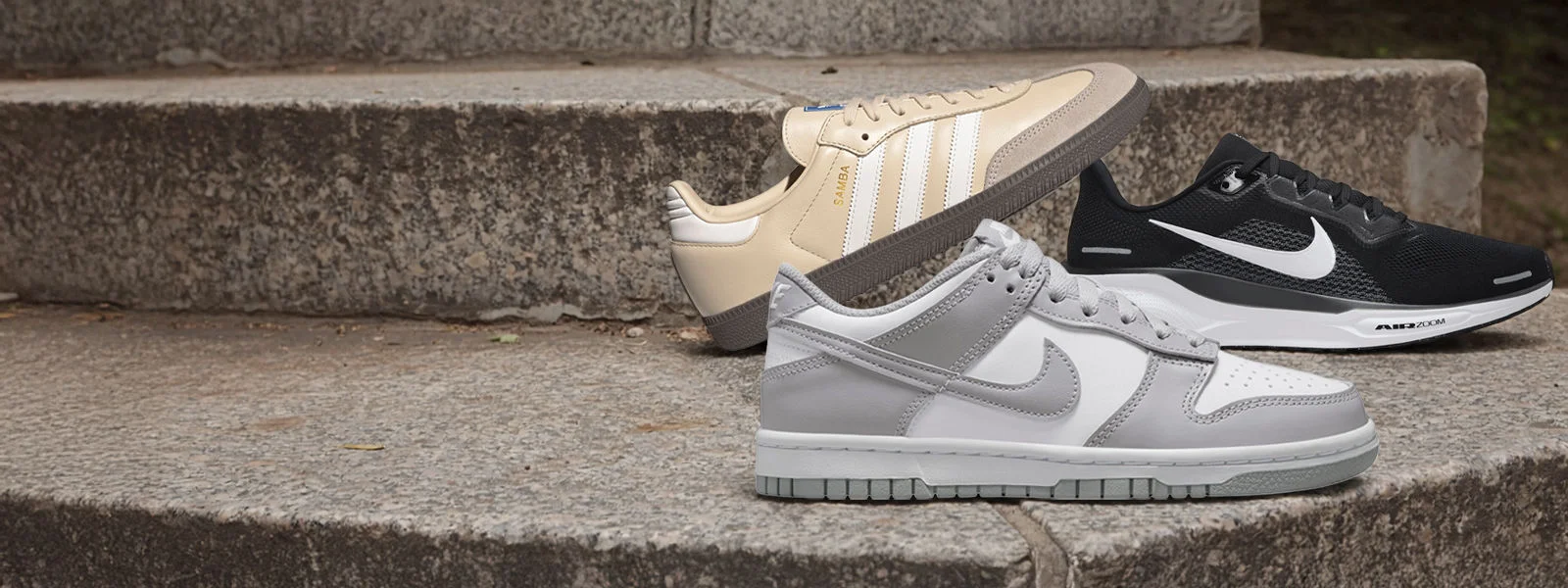 Shoes outside on steps