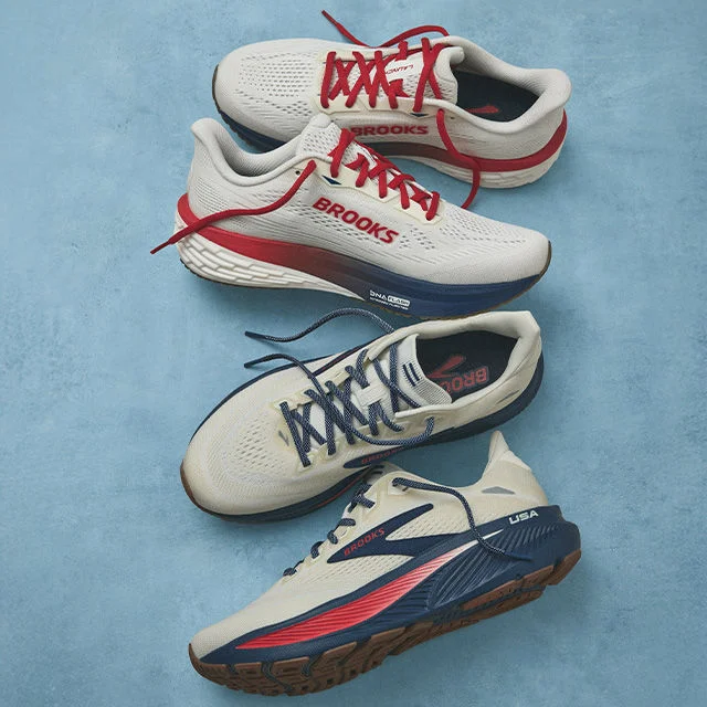Footwear in studio environment.