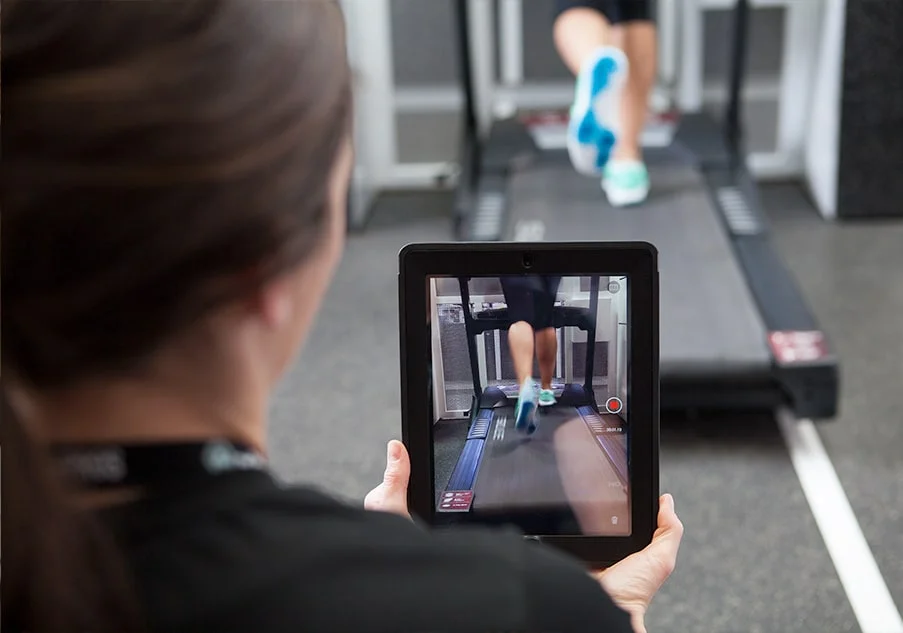 zoomed in image of the gait analysis programming