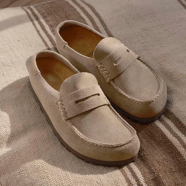 Footwear in studio environment.