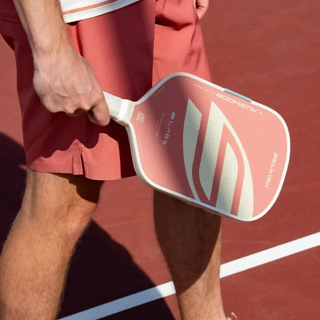 Athlete playing pickleball.