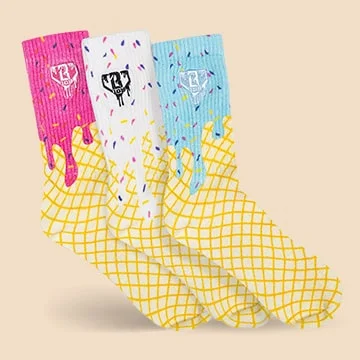 Ice cream themed socks.