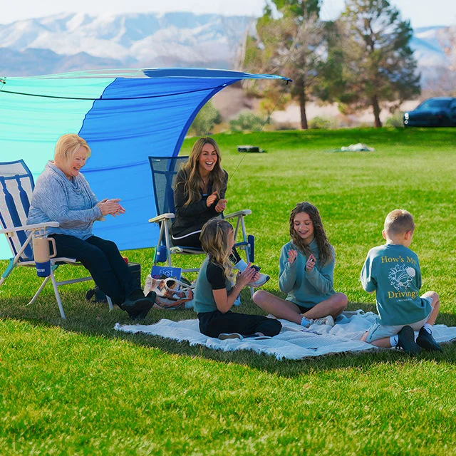 Family outdoors.