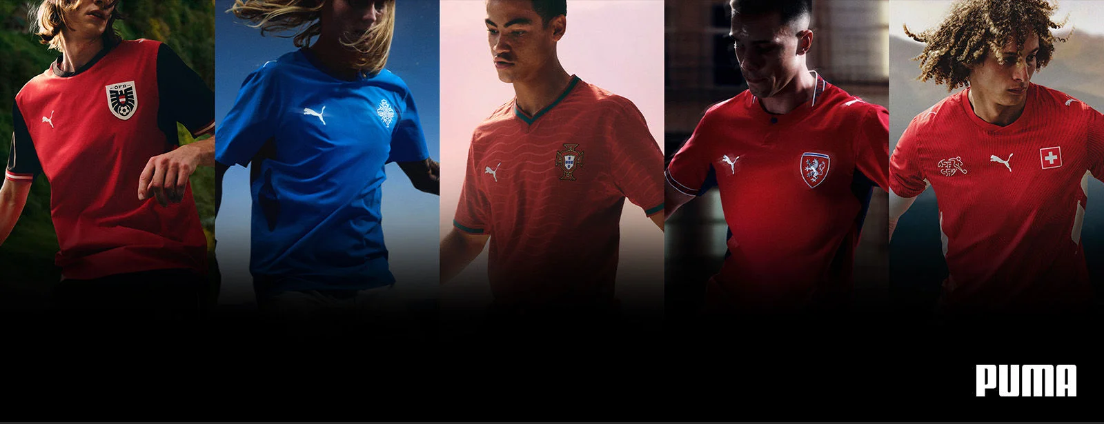 Puma jerseys.