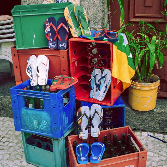 Havaianas flip flops.