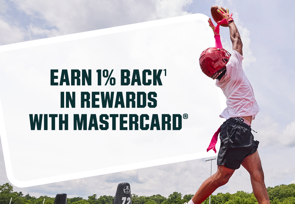 Earn 1% Back in Rewards with MasterCard.