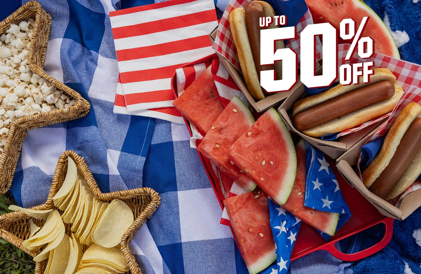 Up to 50% Off.