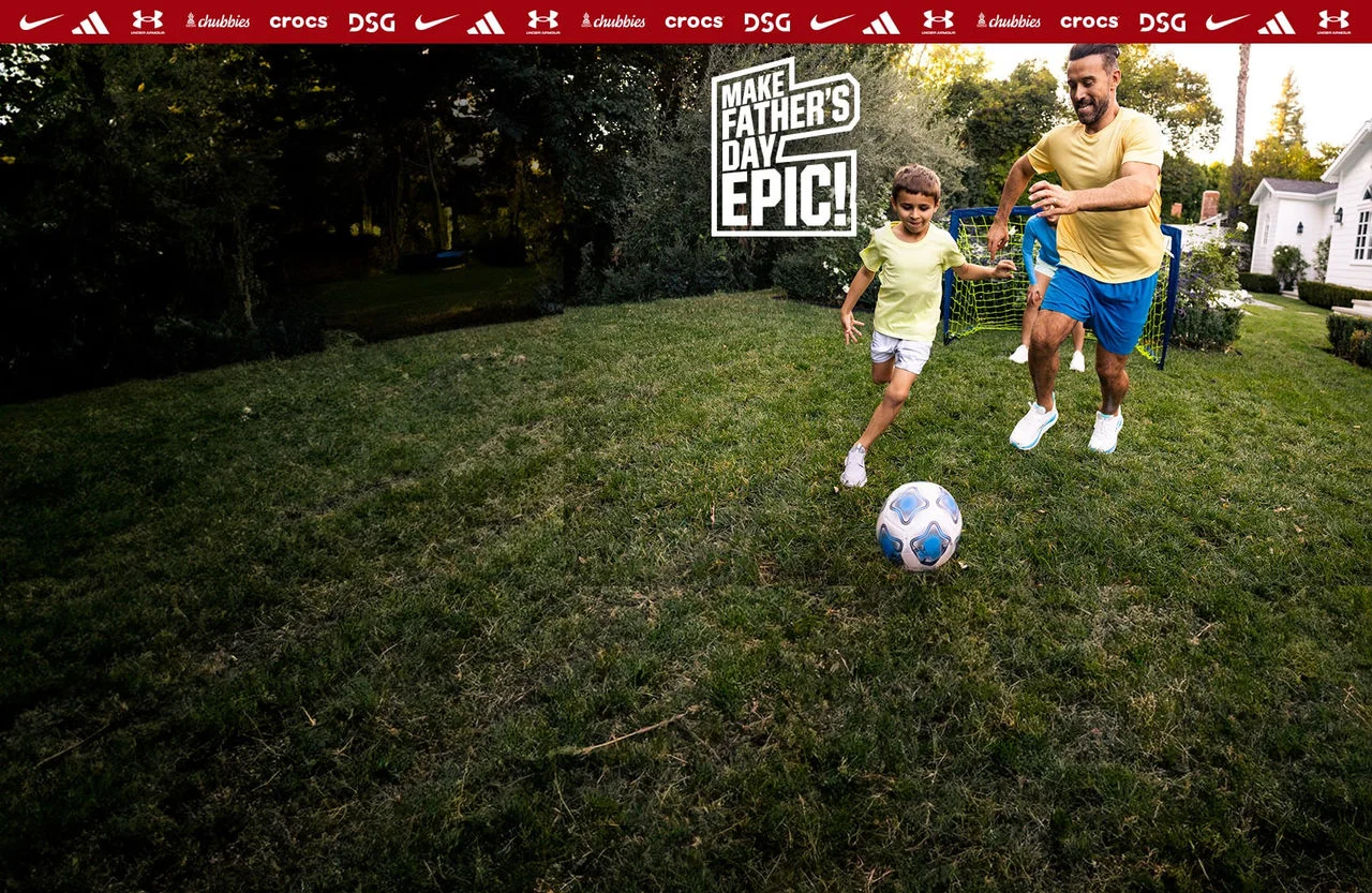 Make Father's Day Epic. Brand logos.