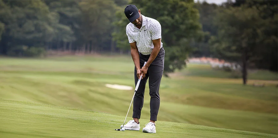 Golfer on the course.