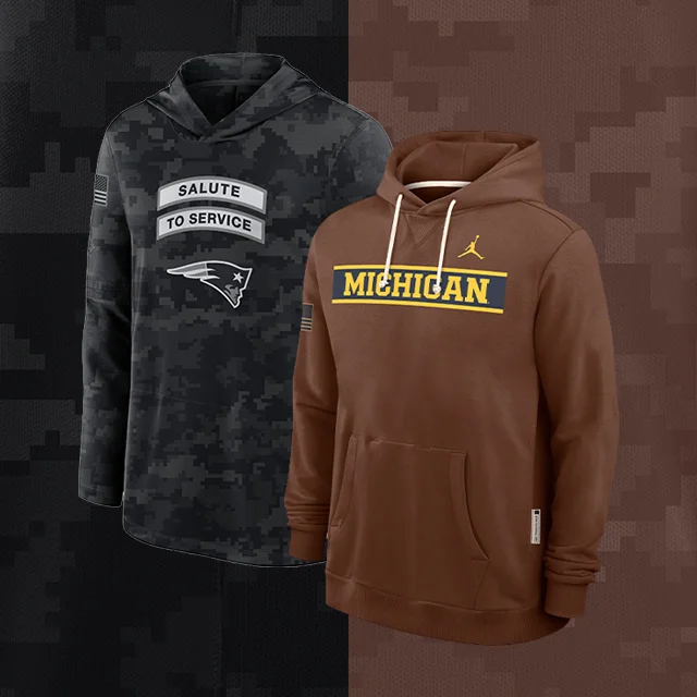 Military NFL and NCAA Hoodys
