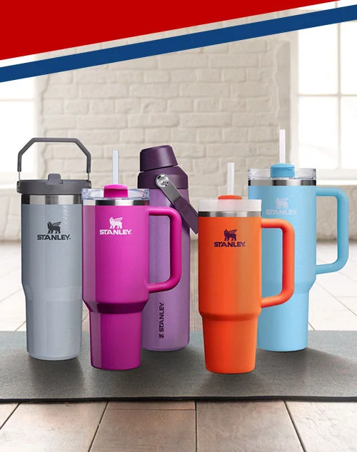 Stanley drinkware.