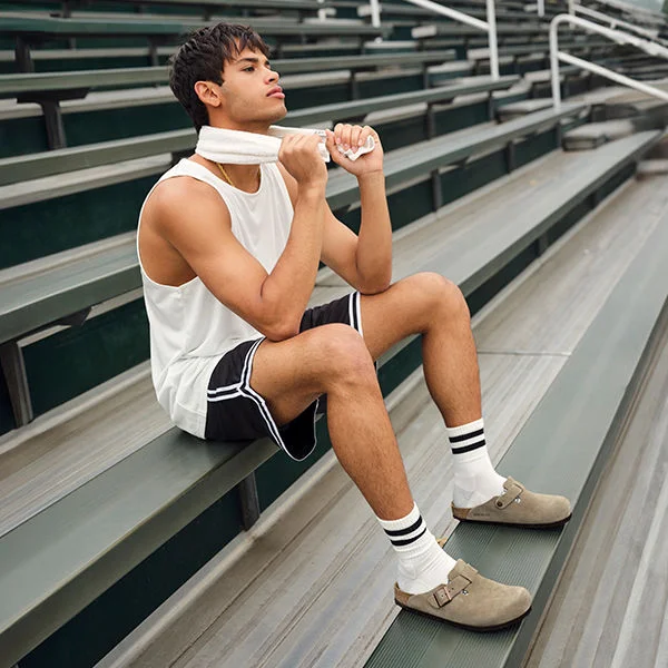 Mens Birkenstock shoe.