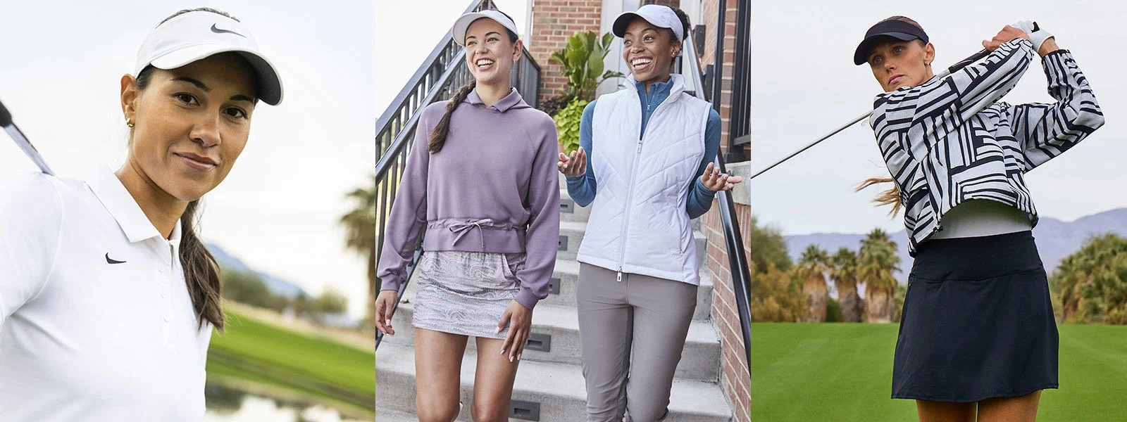 Women golfing.