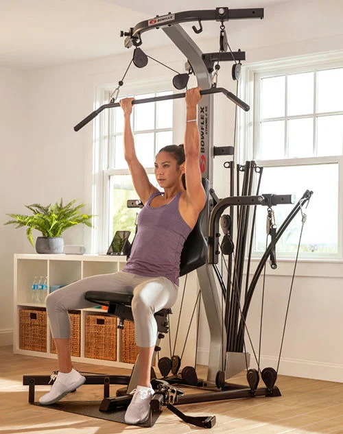 A man strength training