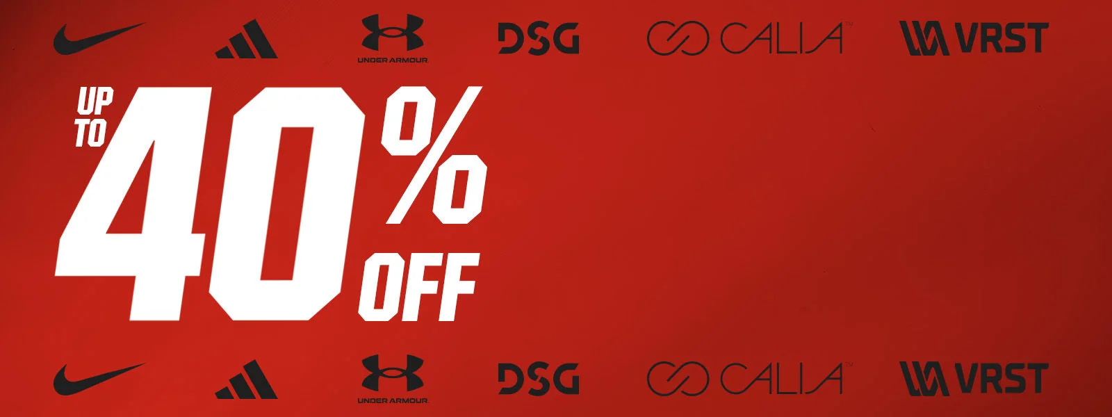 Up to 40% Off.