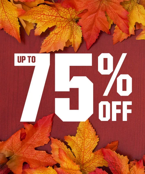 Up to 75% Off.