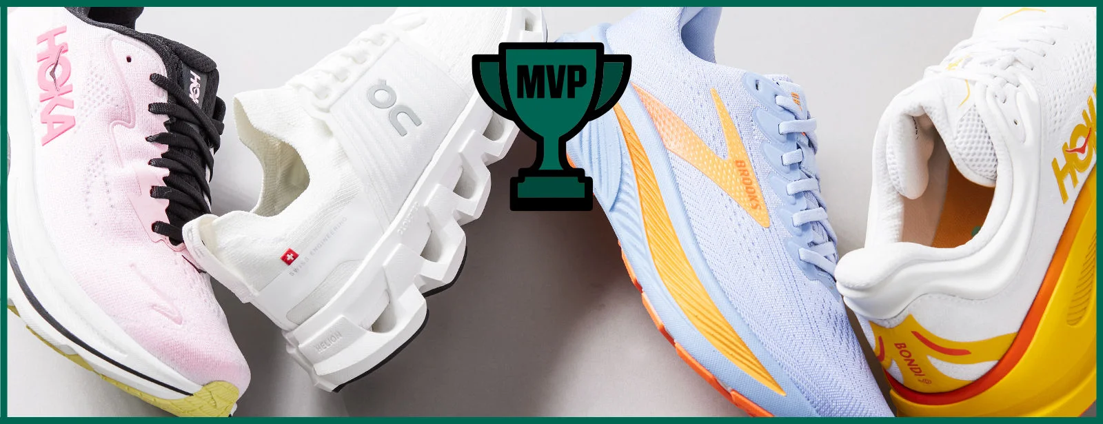 Shoes with MVP icon. 