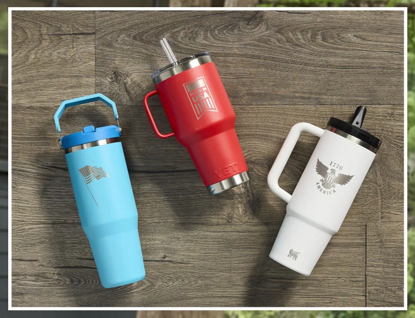 Custom drinkware laydown