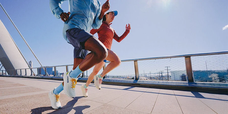 Runners outdoors.