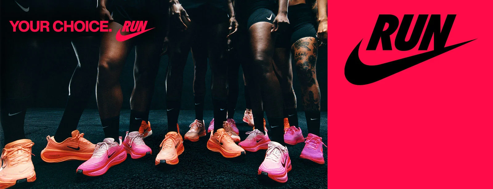 Collection of running shoes from top brands 