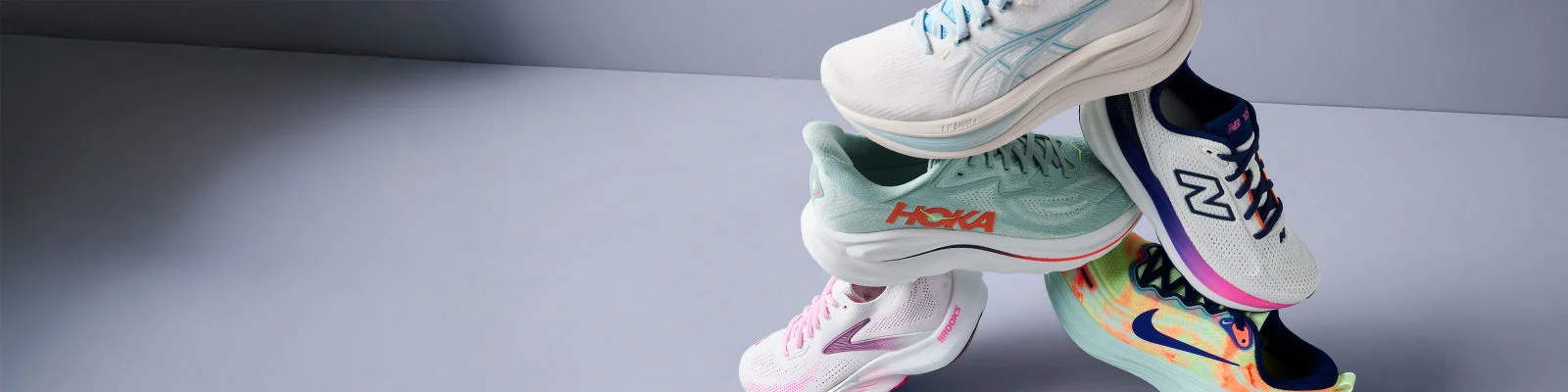 Collection of shoes from top brands. 