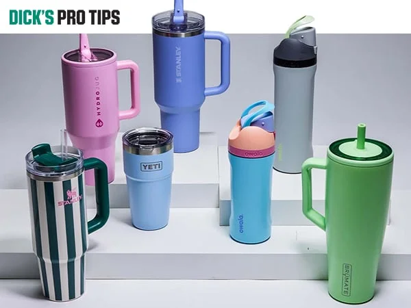 Collection of waterbottles. 