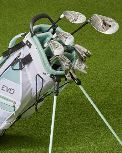 A Tommy Armour Evo club set.