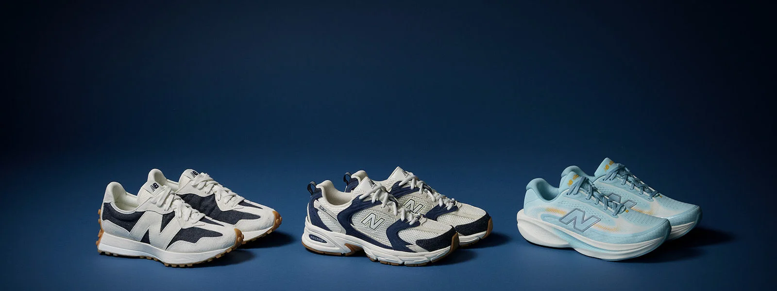 NB shoes in a studio environment.